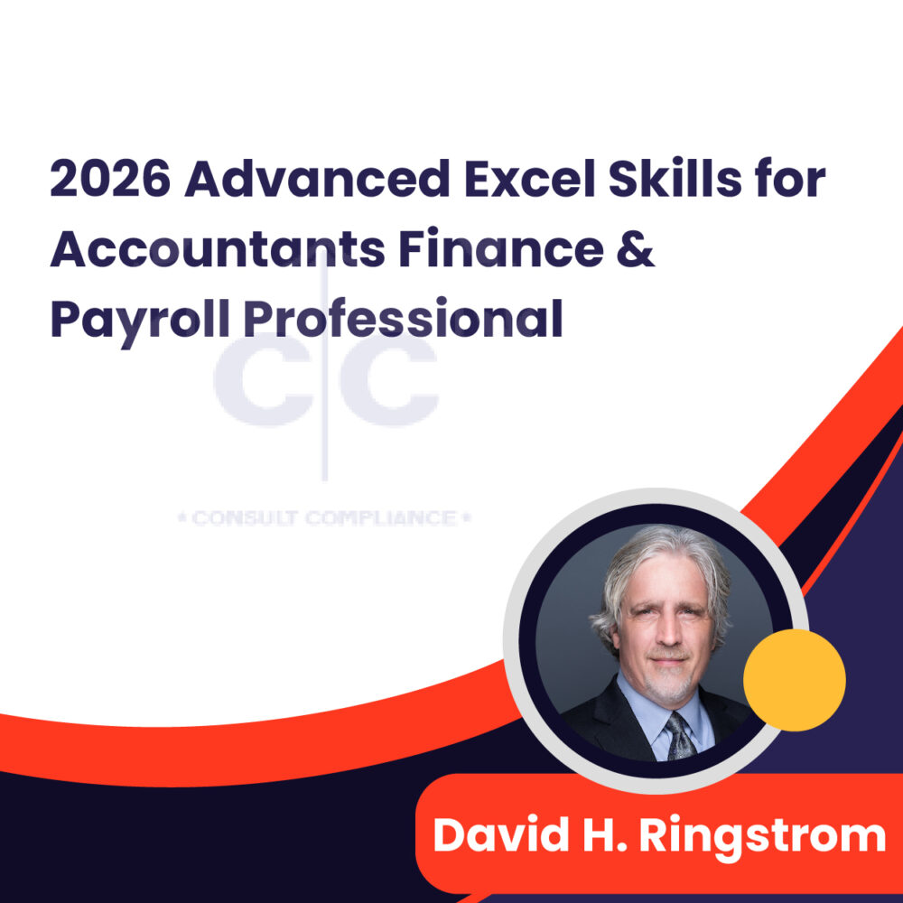 2026 Advanced Excel Skills for Accountants Finance & Payroll Professional